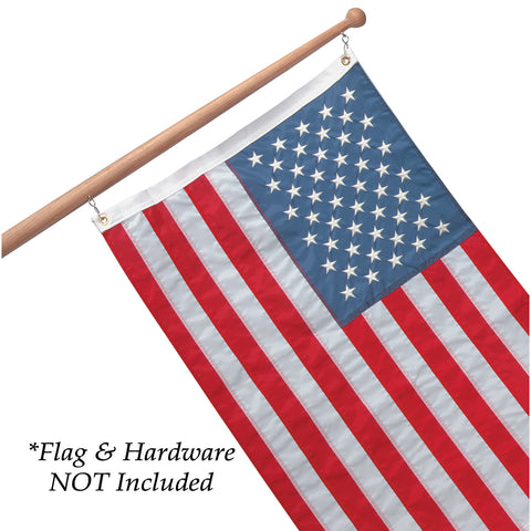 Whitecap Teak Flag Pole - 48" - 1-1/4" Base Diameter