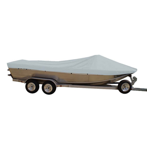 Carver Sun-DURA Styled-to-Fit Boat Cover f/20.5 Sterndrive Aluminum Boats w/High Forward Mounted Windshield - Grey