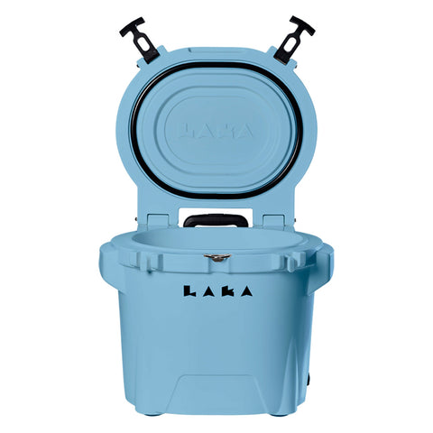 LAKA Coolers 30 Qt Cooler w/Telescoping Handle Wheels - Blue