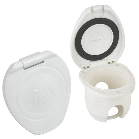 Scandvik Replacement White Cup  Cap f/Recessed Shower