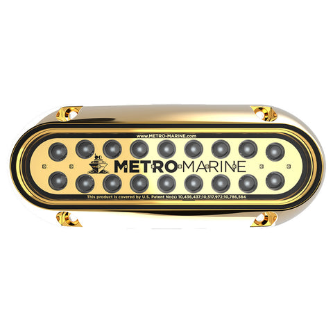 Metro Marine High-Output Elongated Underwater Light w/Intelligent Monochromatic LEDs - Blue, 90 Beam