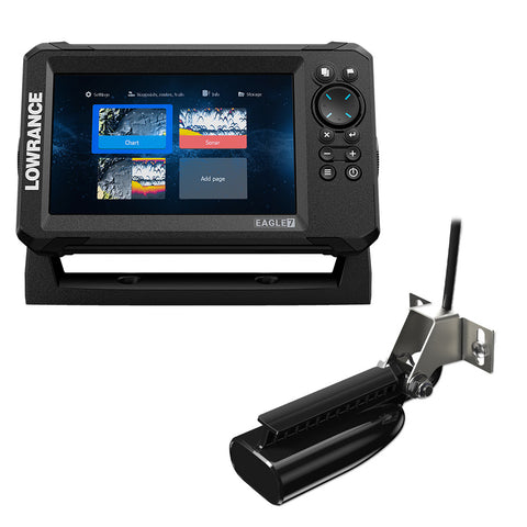 Lowrance Eagle 7 w/SplitShot Transducer  Discover OnBoard Chart