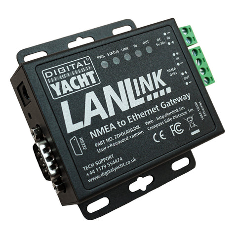 Digital Yacht LANLink NMEA 0183 To Ethernet Gateway
