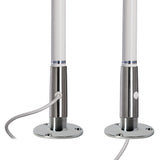 Scout 4 White VHF Antenna 3dB Stainless Steel Ferule w5M RG58 Includes PL259 PF AN NVHF00044T