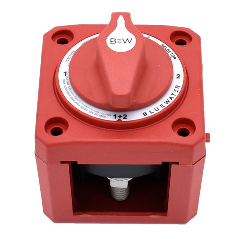 Bluewater Off12Both Battery Switch  Surface Mount  Red 980000711