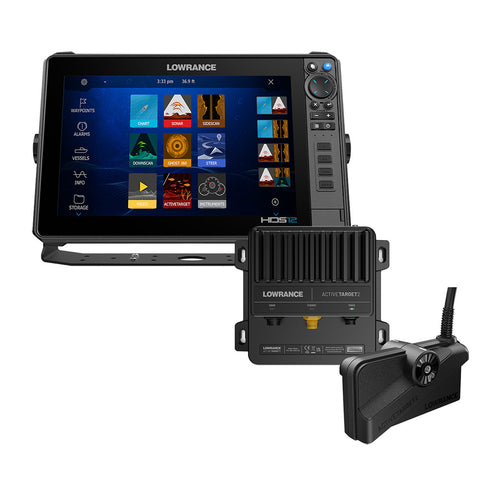 Lowrance HDS PRO 12 wPreloaded CMAP DISCOVER OnBoard  No Transducer  ActiveTarget 2 Bundle 00016662001