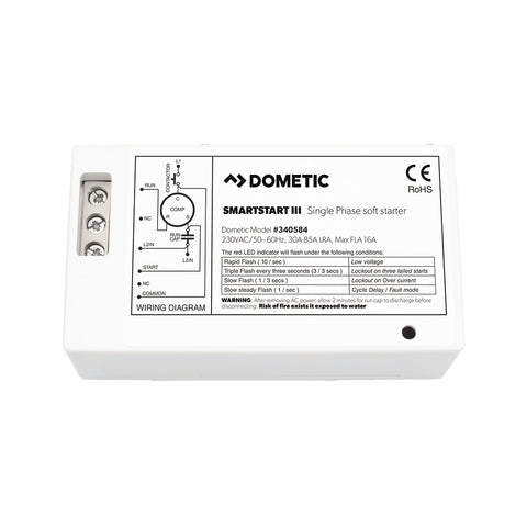 Dometic SmartStart III Single Phase Soft Starter f230V GT16 Marine Air Conditioner 9610003000
