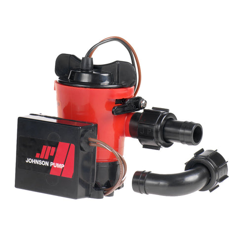 Johnson Pump 500 GPH Auto Bilge Pump 34 Hose 12V Dura Port 0750300