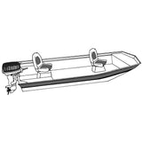 Carver Performance PolyGuard StyledtoFit Boat Cover f165 Open Jon Boats  Shadow Grass 74203CSG