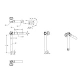 TACO ShadeFin Adjustable Rod Holder Mount T1030006