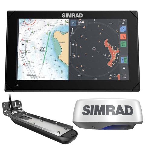 Simrad NSX 3009 Radar Bundle - HALO20+ Radar Dome  Active Imaging 3-in-1 Transducer