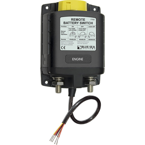 Blue Sea 7702 ML-Series Remote Battery Switch w/Manual Control 24V DC