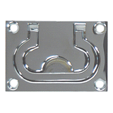 Whitecap Flush Pull Ring - CP/Brass - 3" x 2"