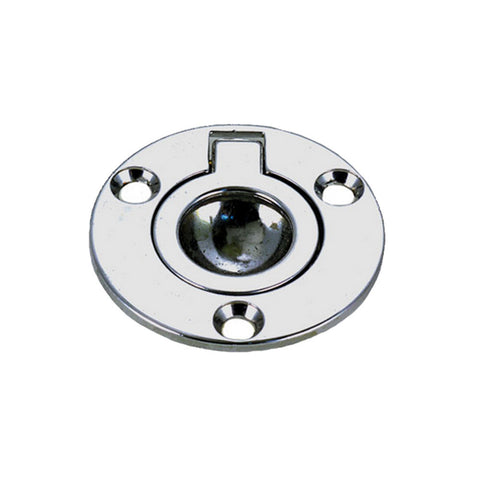 Perko Round Flush Ring Pull - 2" - Chrome Plated Zinc