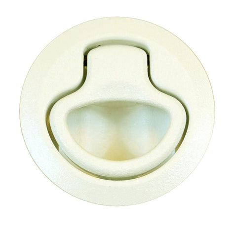 Southco Flush Plastic Pull Latch - Pull To Open - Non Locking - Beige