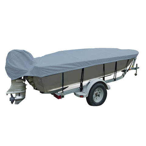 Carver Performance Poly-Guard Wide Series Styled-to-Fit Boat Cover f/15.5 V-Hull Fishing Boats - Shadow Grass