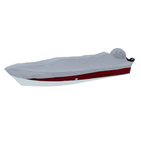 Carver Performance Poly-Guard Styled-to-Fit Boat Cover f/15.5 V-Hull Side Console Fishing Boats - Grey