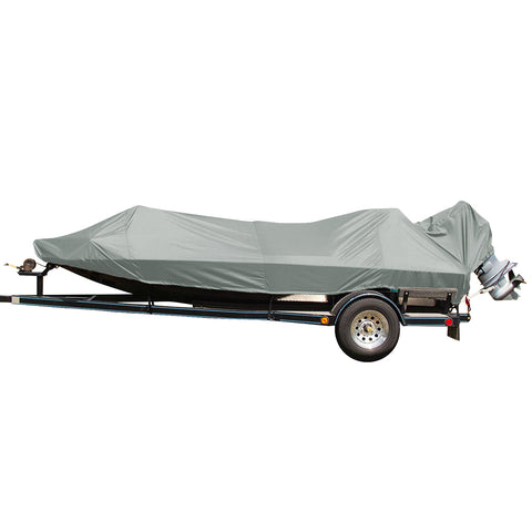 Carver Performance Poly-Guard Styled-to-Fit Boat Cover f/18.5 Jon Style Bass Boats - Shadow Grass
