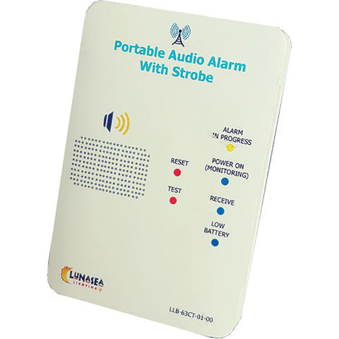 Lunasea Controller f/Audible Alarm Receiver w/Strobe Qi Rechargeable