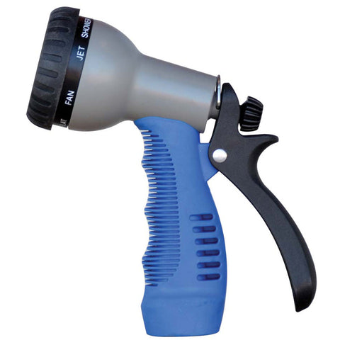 HoseCoil Rubber Tip Nozzle w/9 Pattern Adjustable Spray Head  Comfort Grip