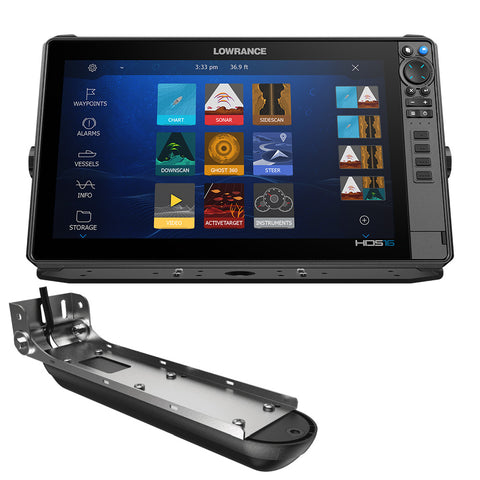Lowrance HDS PRO 16 - w/ Preloaded C-MAP DISCOVER OnBoard  Active Imaging HD Transducer