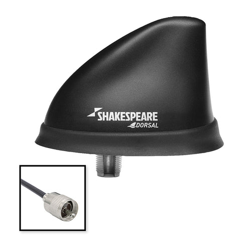 Shakespeare Dorsal Antenna Black Low Profile 26 RGB Cable w/PL-259