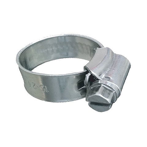 Trident Marine 316 SS Non-Perforated Worm Gear Hose Clamp - 3/8" Band - 7/16"21/32" Clamping Range - 10-Pack - SAE Size 4